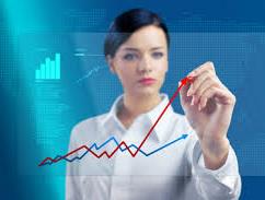 Woman Rating a Binary Graph