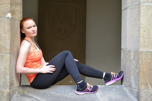 woman in sports outfit